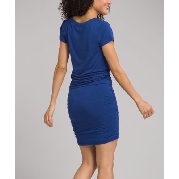 prAna Sapphire Blue Foundation T-Shirt Dress - Picture 3 of 10